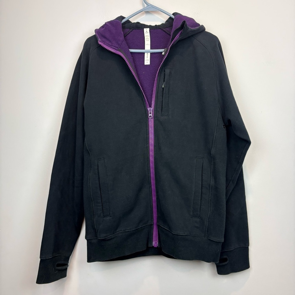 lululemon athletica Black and Purple Hoodie